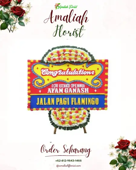 Sewa Papan Bunga Venue Wedding Bojonggede